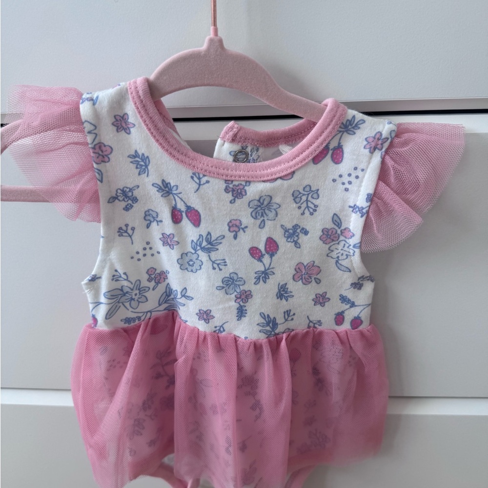 DreamGro Baby Dress with Pink Tulle